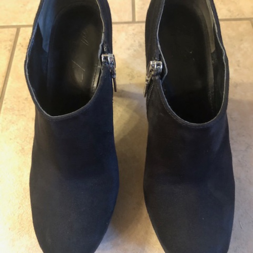 Marc Fisher Booties - Black Suede